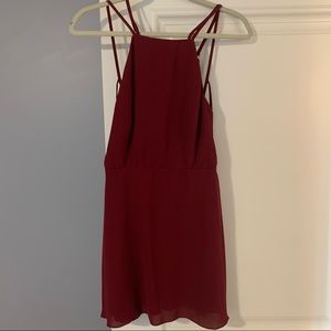 Maroon mini dress